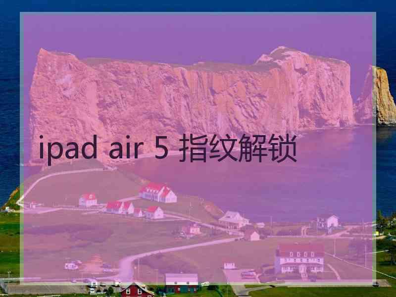 ipad air 5 指纹解锁