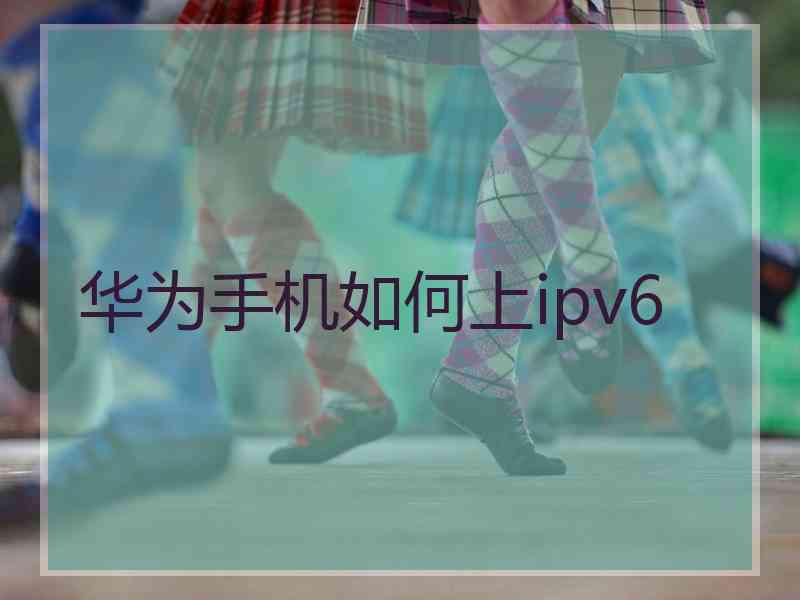 华为手机如何上ipv6