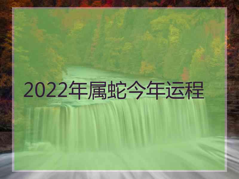 2022年属蛇今年运程