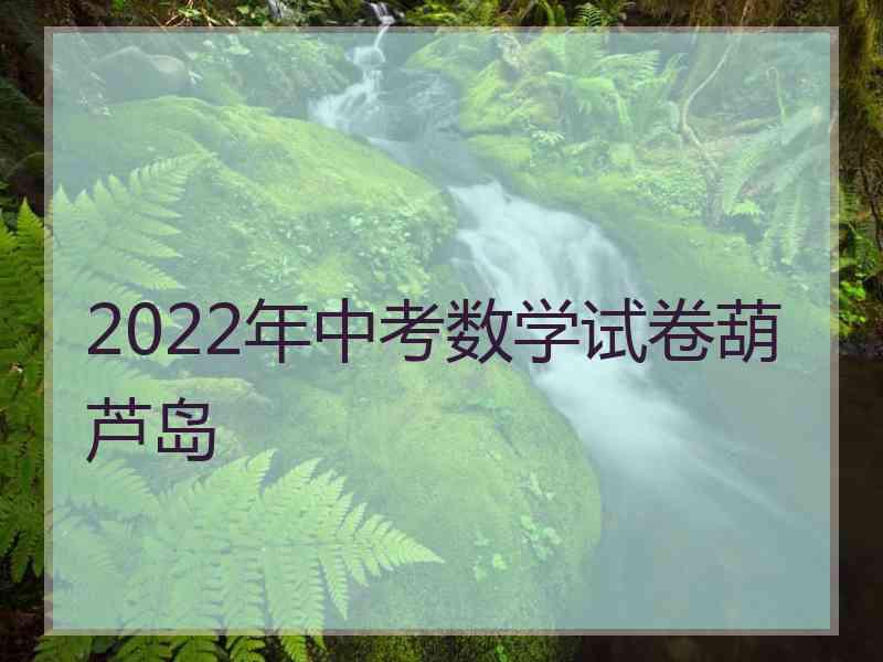 2022年中考数学试卷葫芦岛