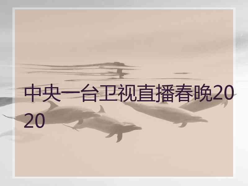 中央一台卫视直播春晚2020