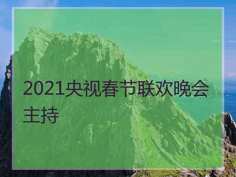 2021央视春节联欢晚会主持