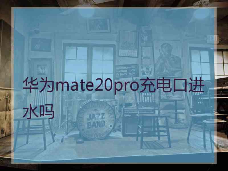 华为mate20pro充电口进水吗