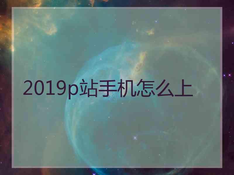 2019p站手机怎么上