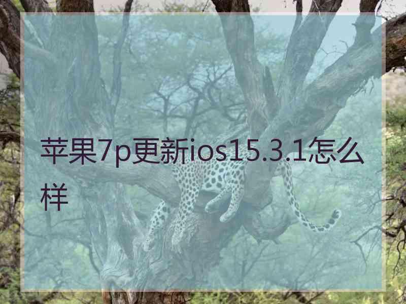 苹果7p更新ios15.3.1怎么样