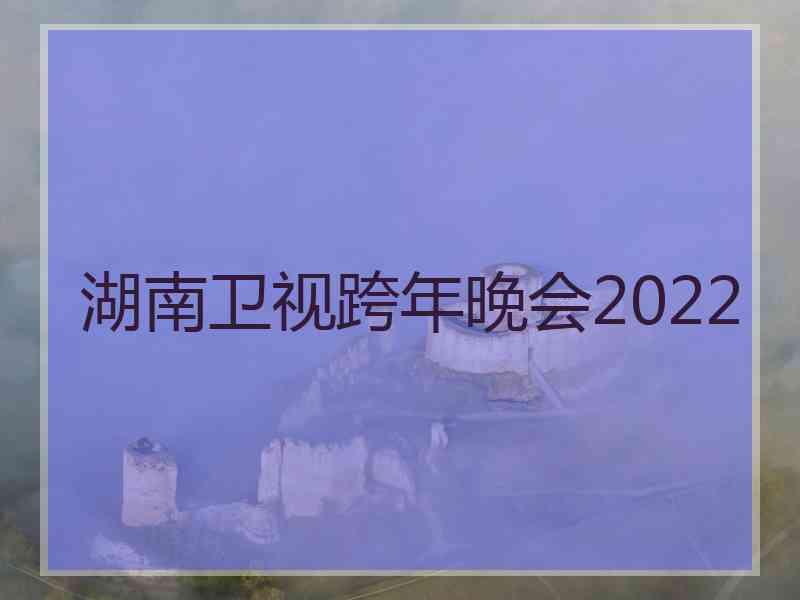 湖南卫视跨年晚会2022