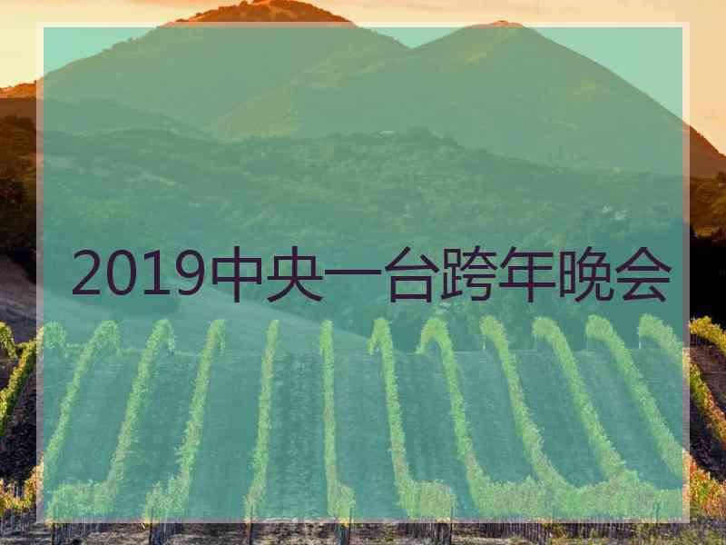 2019中央一台跨年晚会