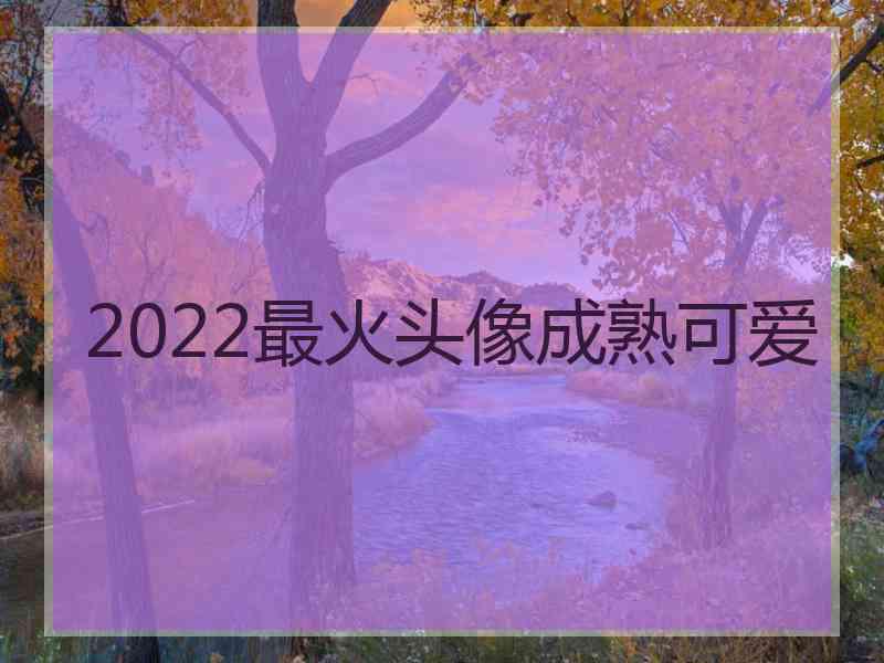 2022最火头像成熟可爱