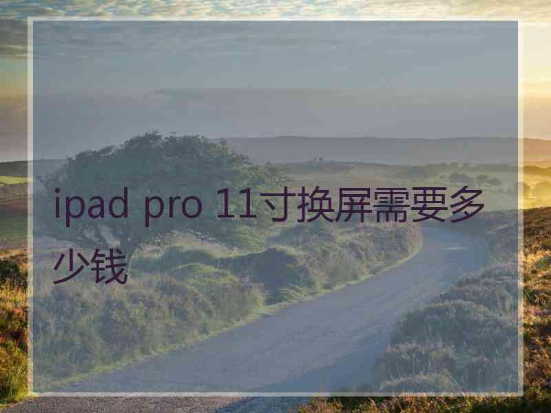 ipad pro 11寸换屏需要多少钱