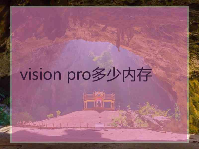 vision pro多少内存