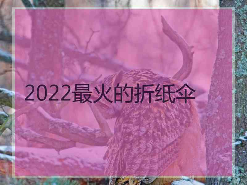 2022最火的折纸伞