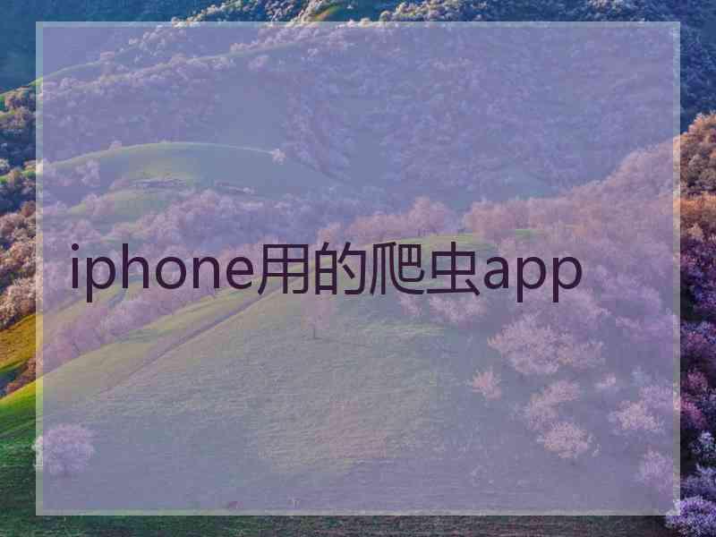 iphone用的爬虫app