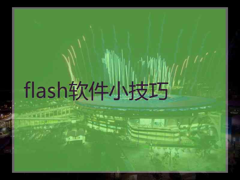 flash软件小技巧