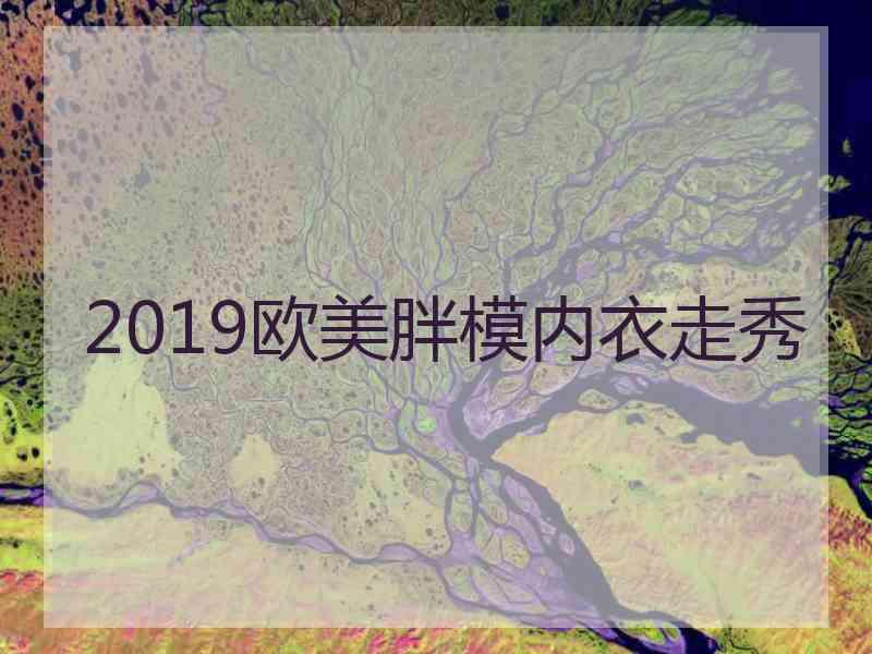 2019欧美胖模内衣走秀