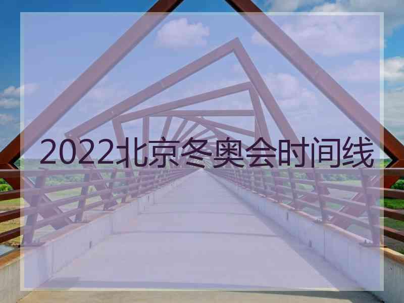 2022北京冬奥会时间线