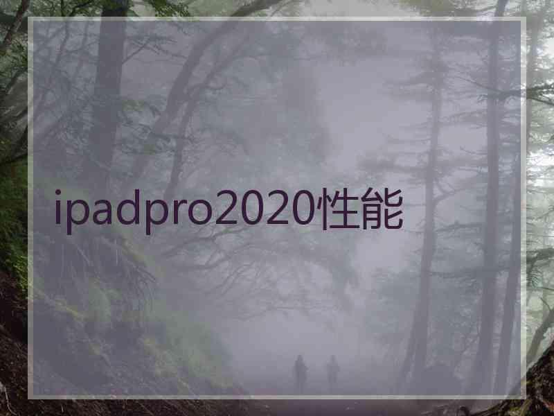 ipadpro2020性能