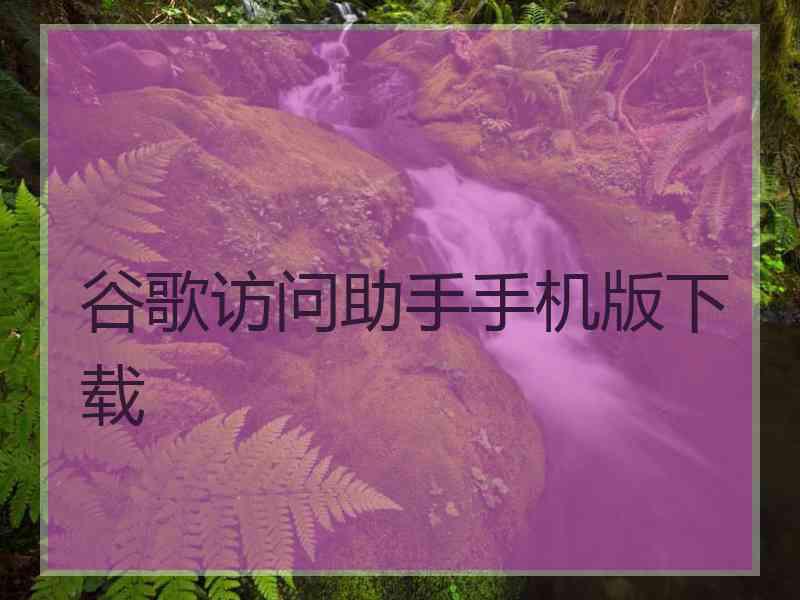 谷歌访问助手手机版下载