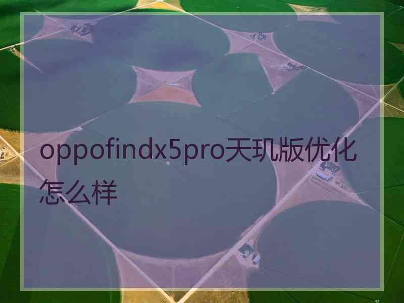 oppofindx5pro天玑版优化怎么样