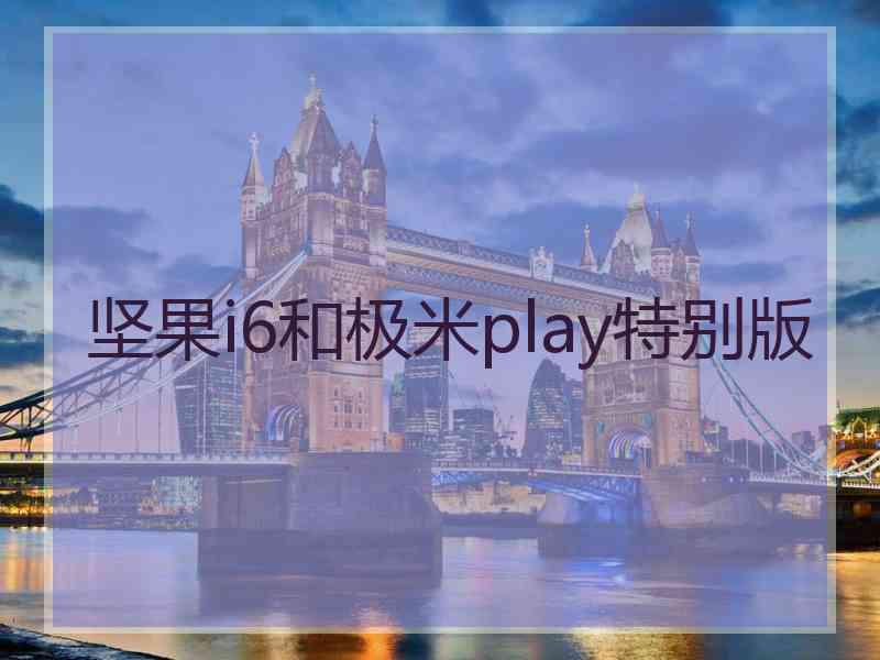 坚果i6和极米play特别版