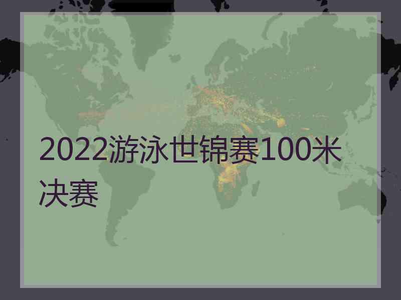 2022游泳世锦赛100米决赛