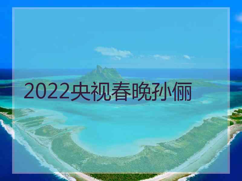 2022央视春晚孙俪