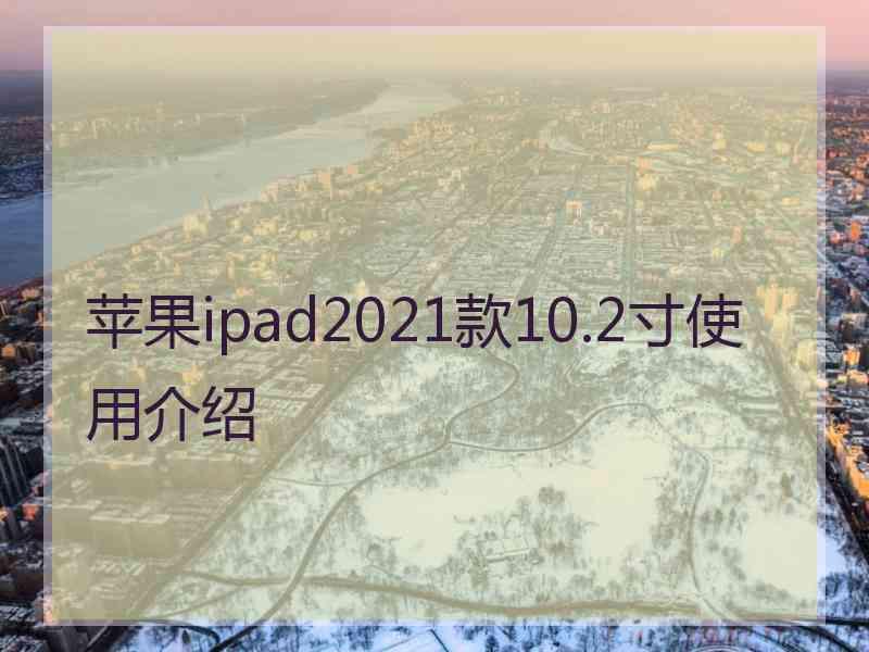 苹果ipad2021款10.2寸使用介绍