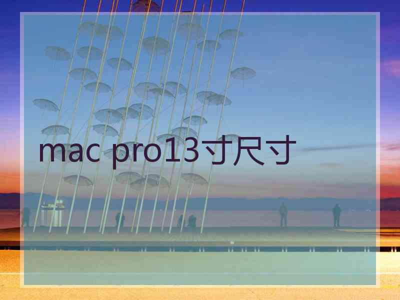 mac pro13寸尺寸