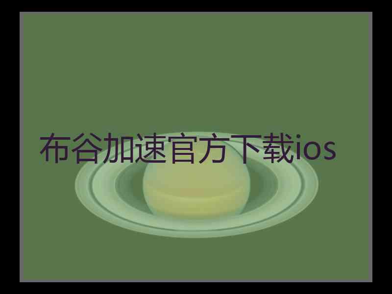 布谷加速官方下载ios