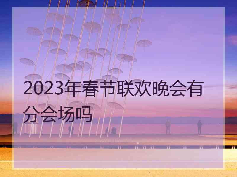 2023年春节联欢晚会有分会场吗