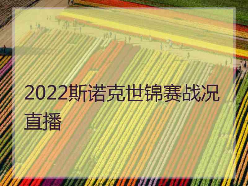 2022斯诺克世锦赛战况直播