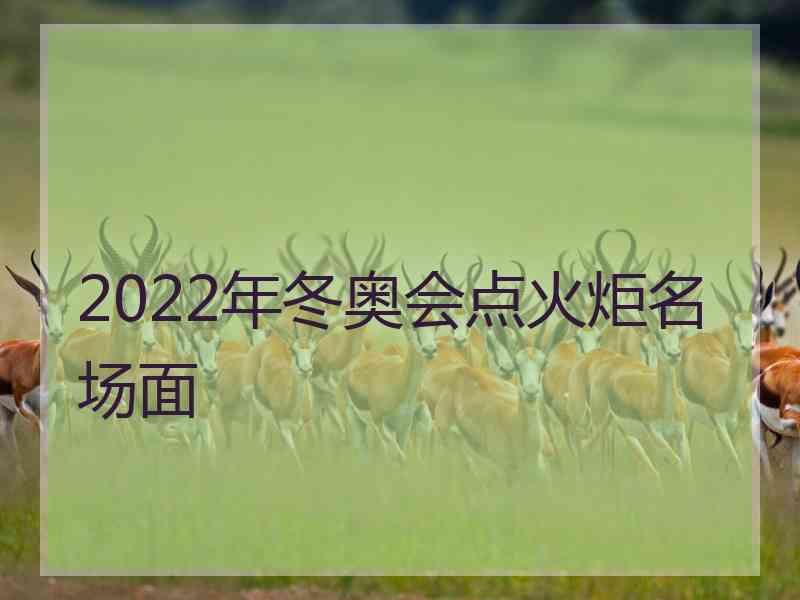 2022年冬奥会点火炬名场面