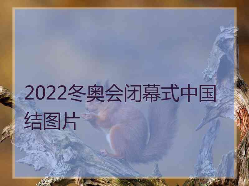 2022冬奥会闭幕式中国结图片