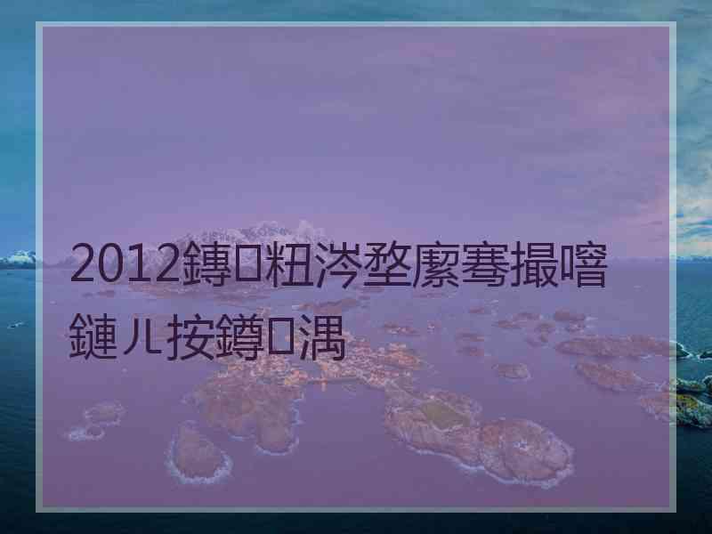 2012鏄粈涔堥緳骞撮噾鏈ㄦ按鐏湡