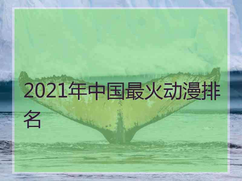 2021年中国最火动漫排名