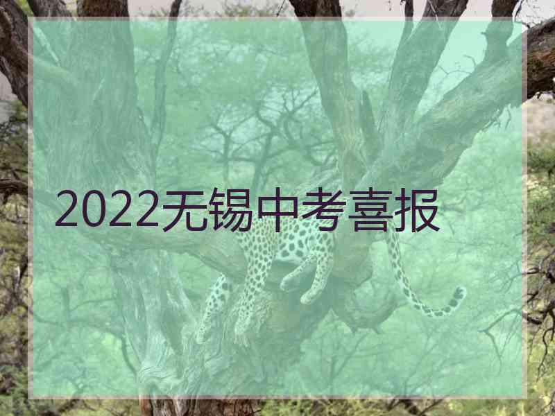 2022无锡中考喜报