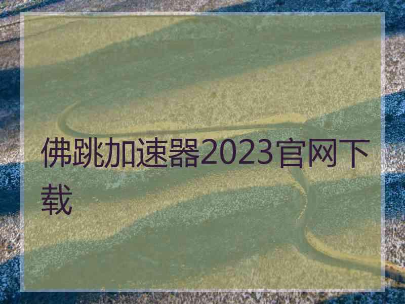 佛跳加速器2023官网下载