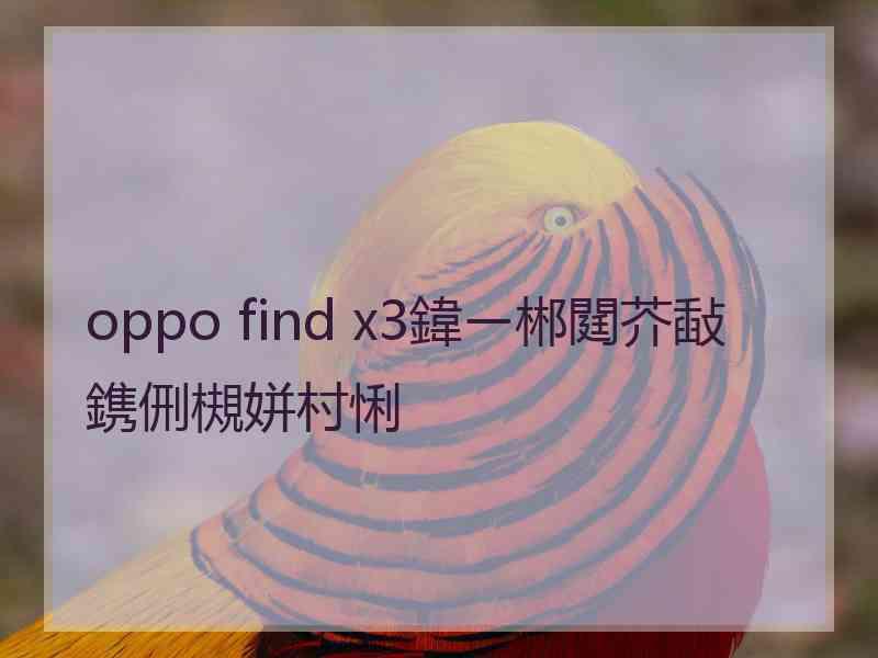 oppo find x3鍏ㄧ郴閮芥敮鎸侀槻姘村悧