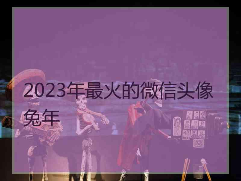 2023年最火的微信头像兔年