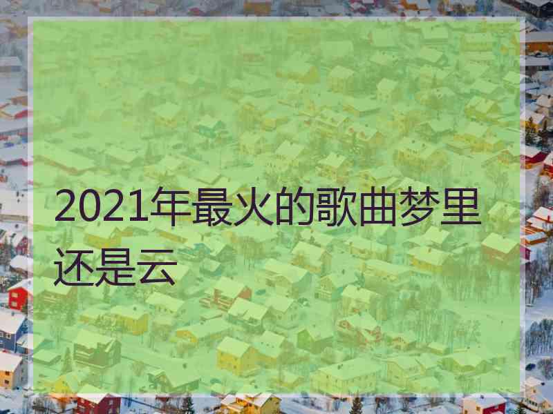 2021年最火的歌曲梦里还是云