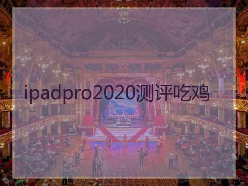 ipadpro2020测评吃鸡