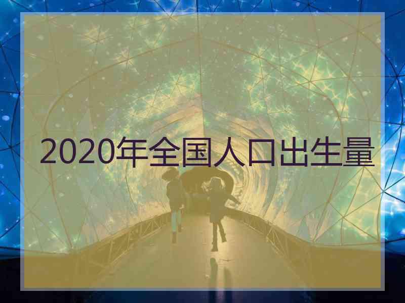 2020年全国人口出生量