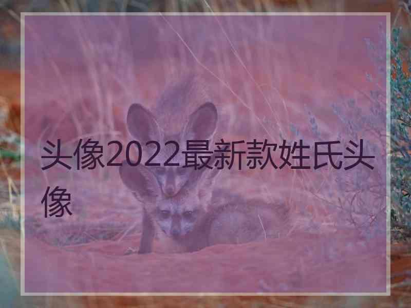 头像2022最新款姓氏头像