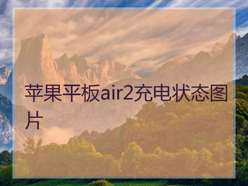 苹果平板air2充电状态图片