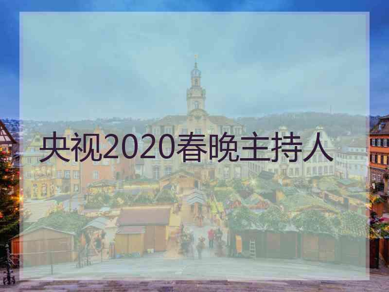 央视2020春晚主持人