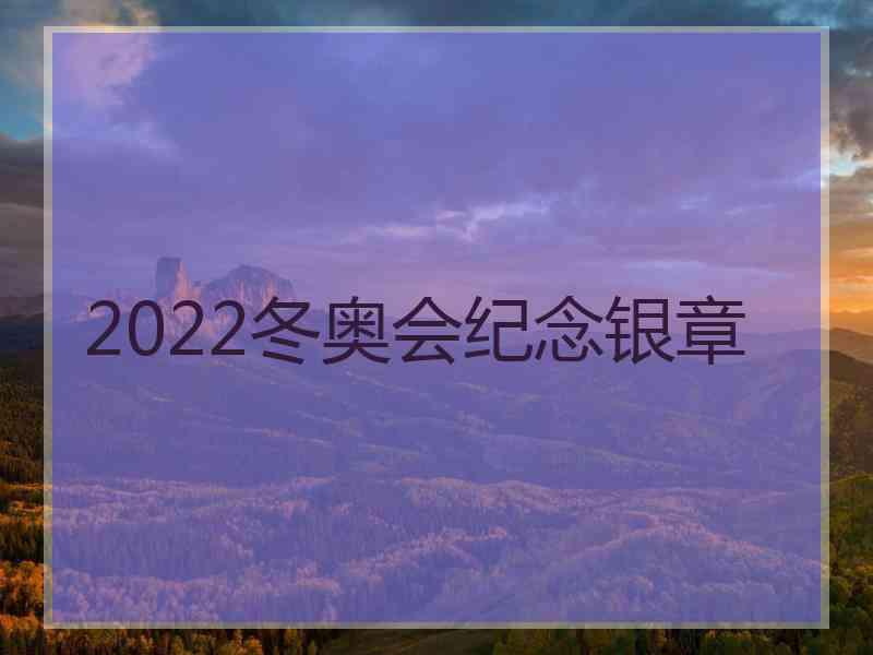 2022冬奥会纪念银章