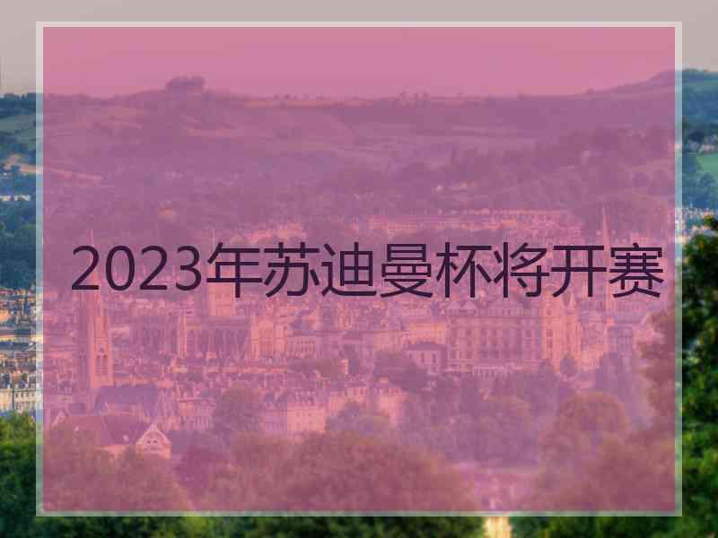 2023年苏迪曼杯将开赛