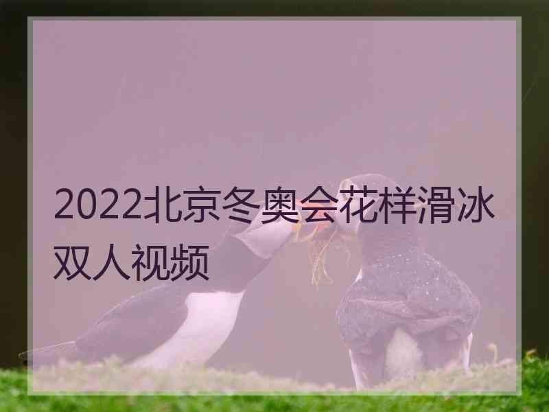 2022北京冬奥会花样滑冰双人视频