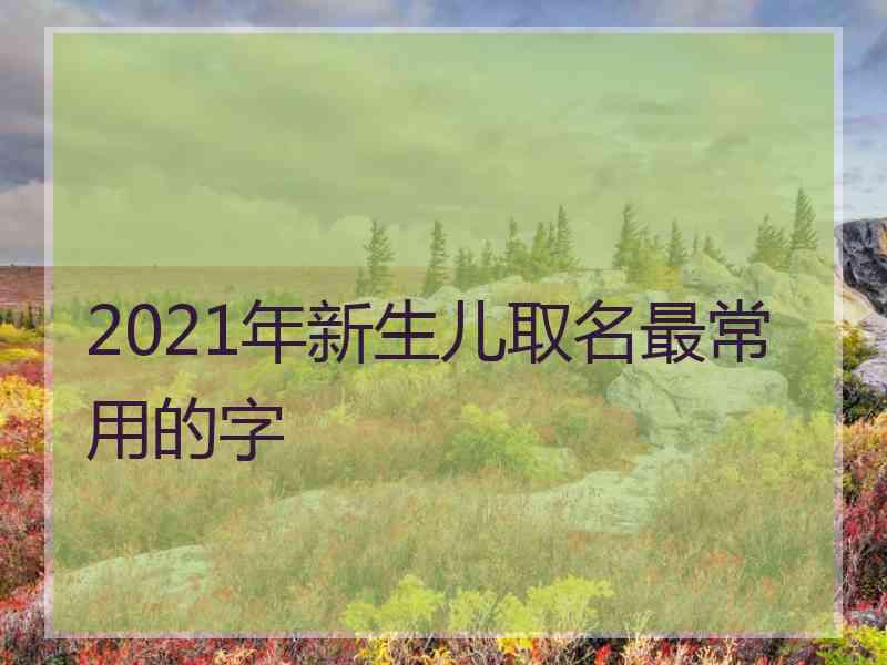 2021年新生儿取名最常用的字