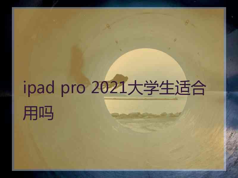 ipad pro 2021大学生适合用吗