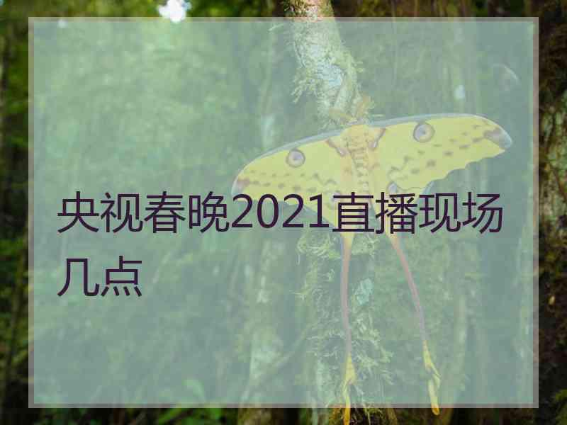 央视春晚2021直播现场几点